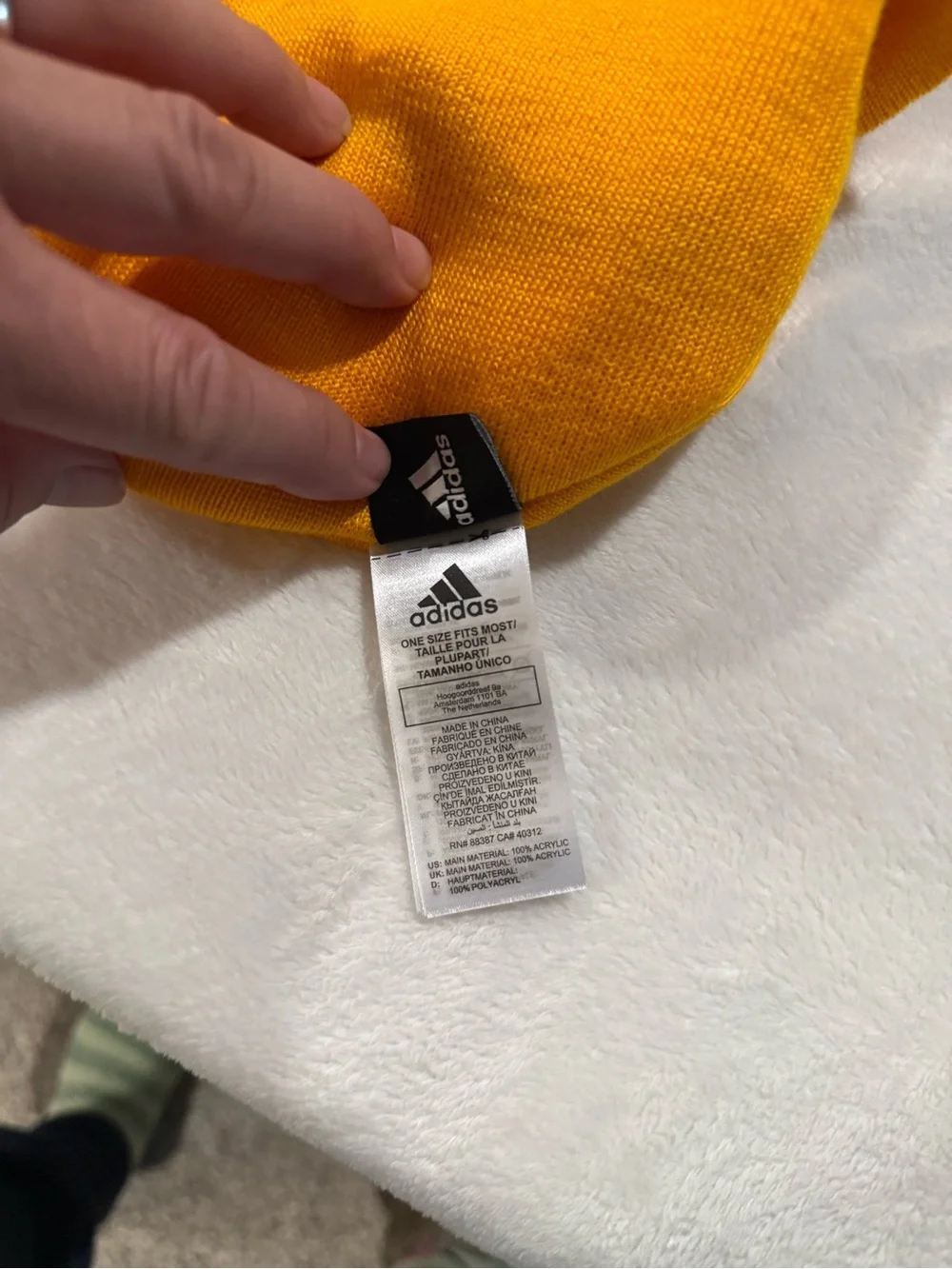 Nashville Predators Orange & Navy Pom Beanie Hat